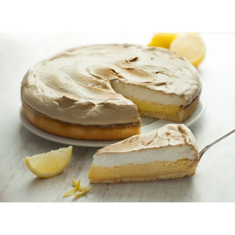 Lemon tart with meringue topping