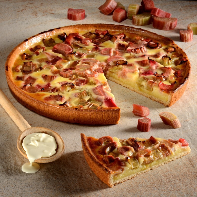 TARTE ALSACIENNE A LA RHUBARBE