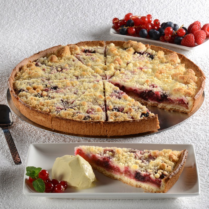 red fruits crumble