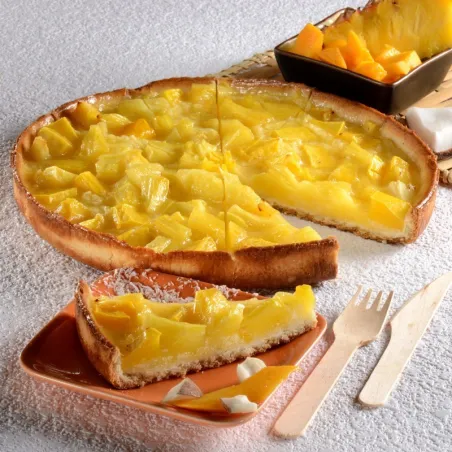 Exotique tart mango pineapple coconut