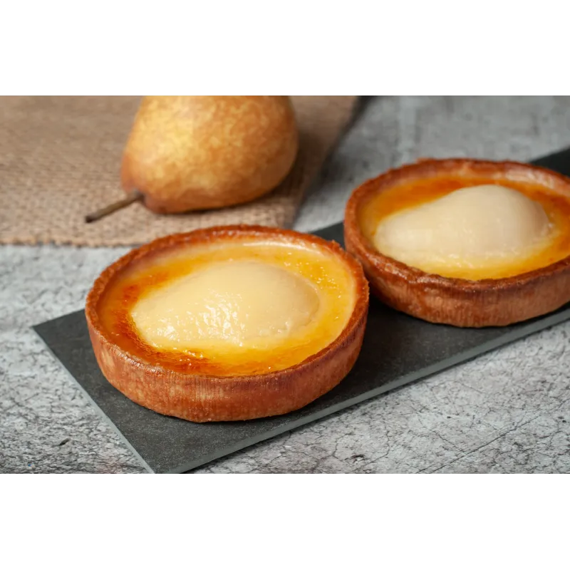 TARTELETTE POIRE CREME AMANDE FACON BOURDALOUE
