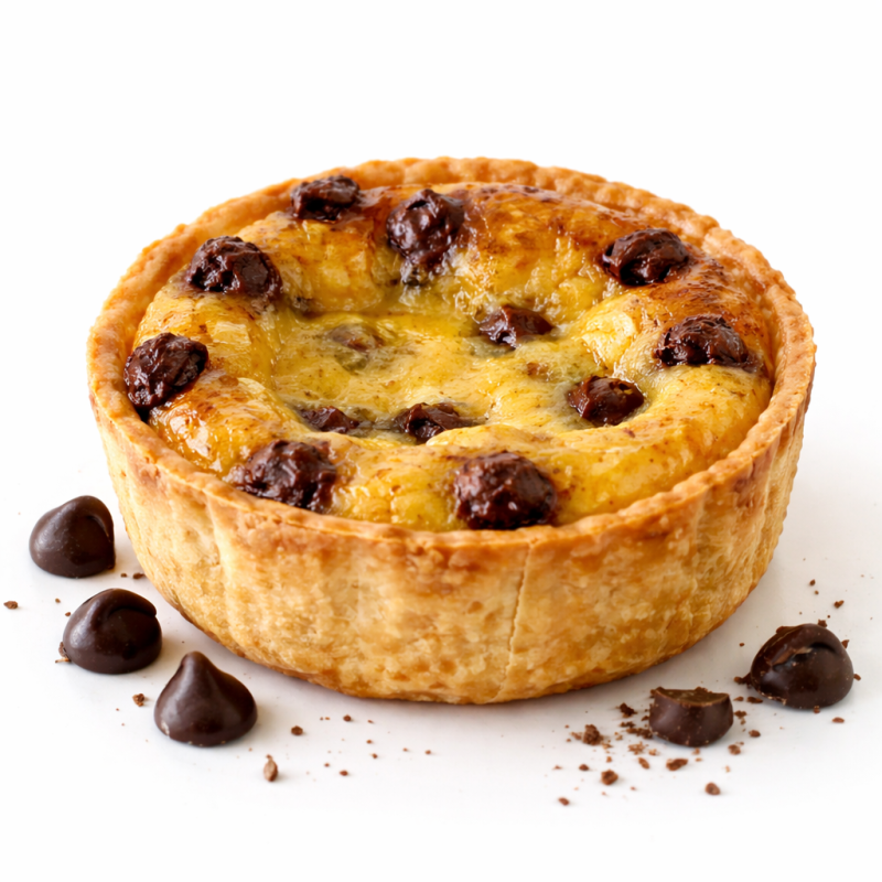 CHOCOLATE DROPS "FLAN" CUSTARD